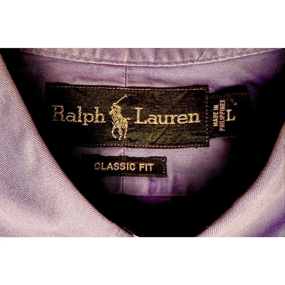Polo Ralph Lauren Classic Fit Button Front Short Sleeve Shirt Men’s Size L